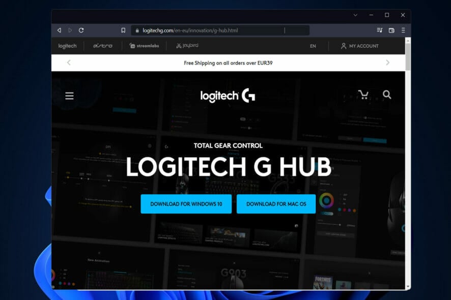 Logitech G Hub for Windows